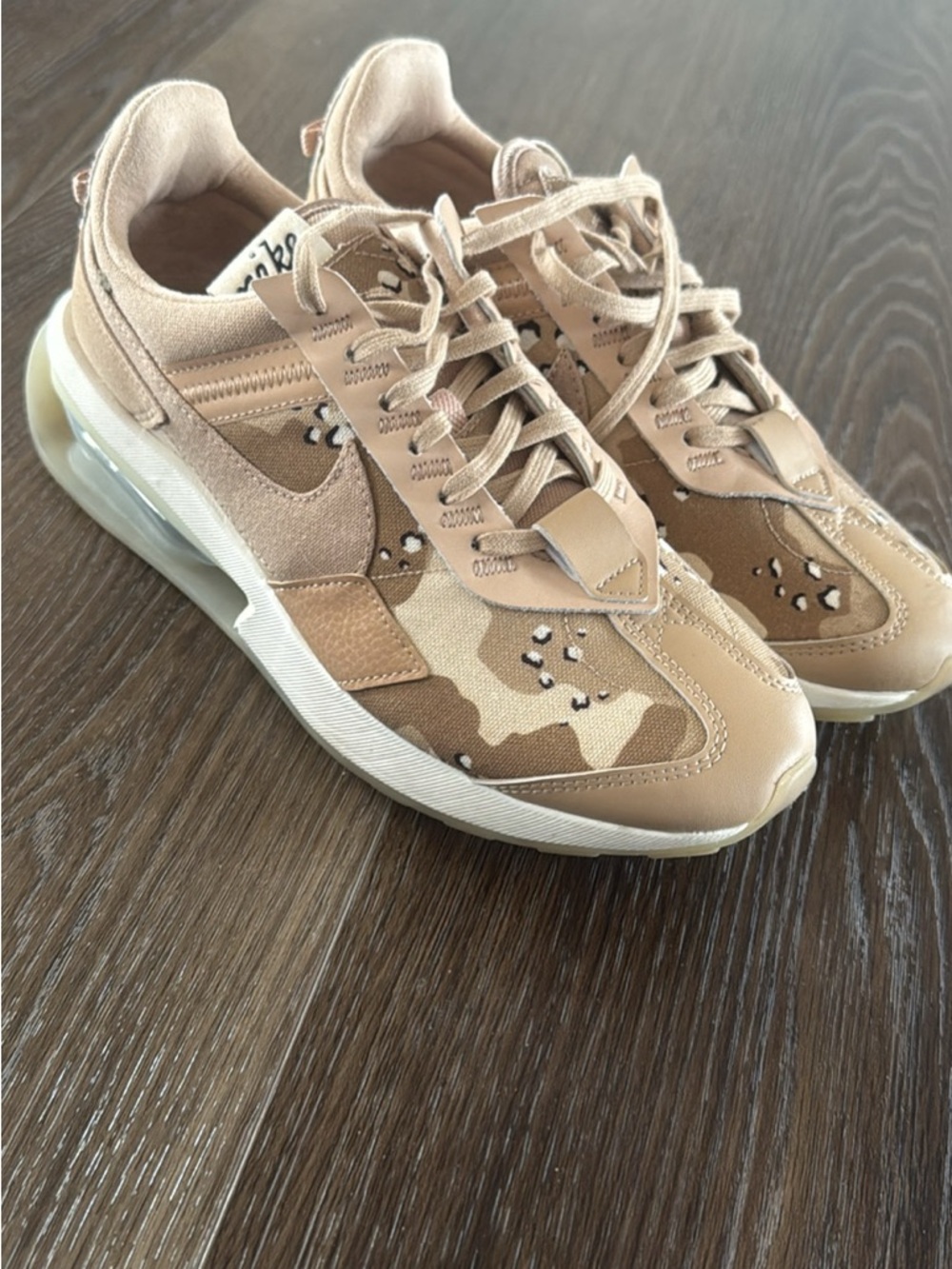 Nike Women’s Tan Camo Low-Top Sneakers